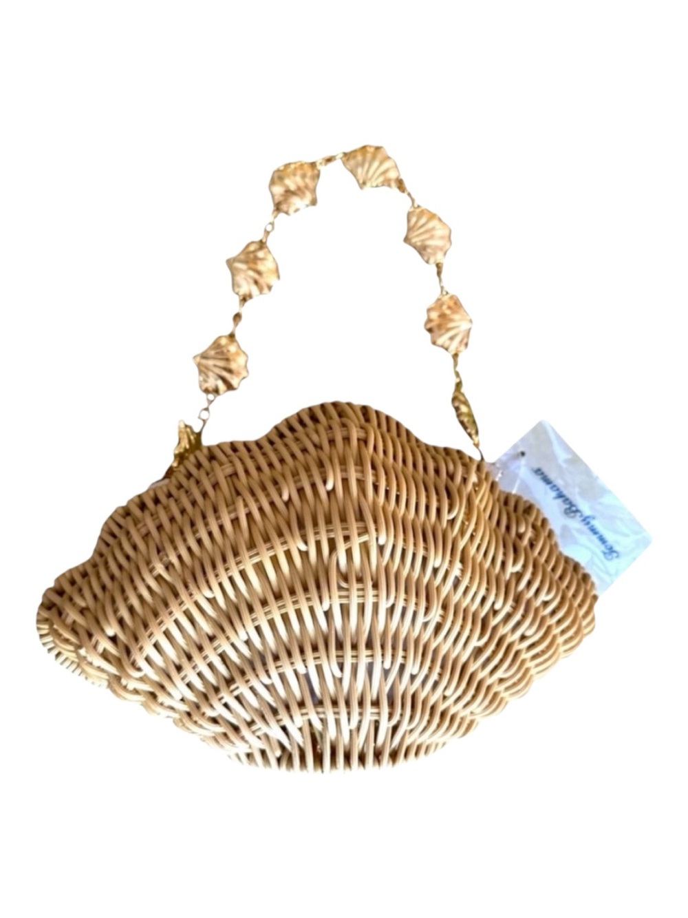 NEW Tommy Bahama TikTok Viral Wicker Clam Shell Purse New With Tags WW0001